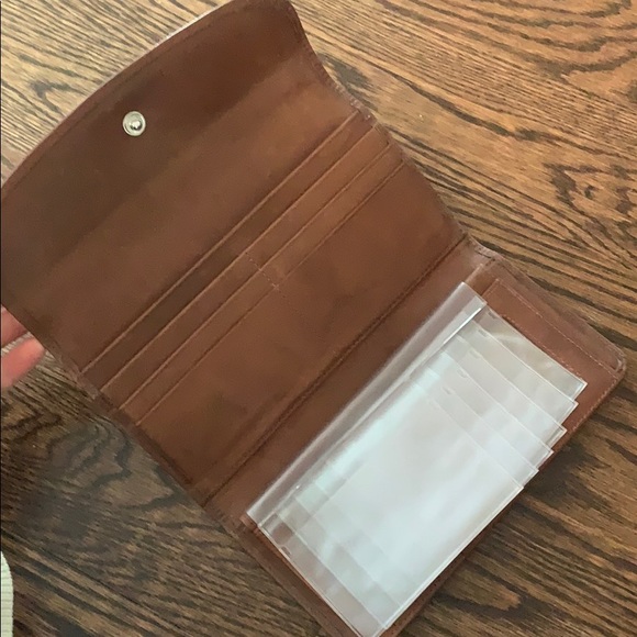 Italian leather wallet tan/brown - Picture 3 of 7